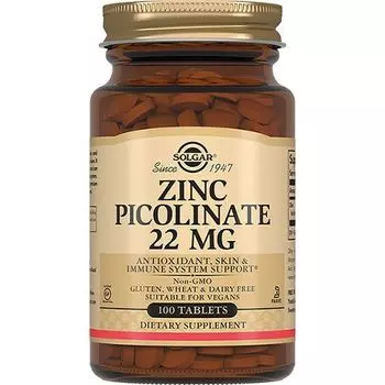 Solgar - Пиколинат цинка 100 таблеток