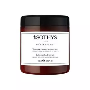 Sothys Relaxing Body Scrub - Релаксирующий скраб для тела с цветками вишни и лотоса 200 мл