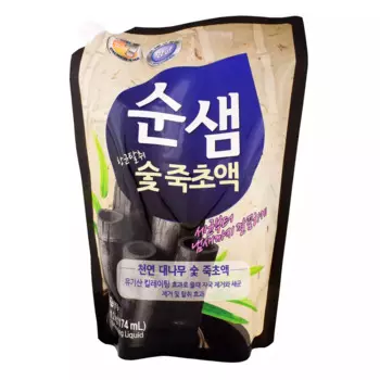 Средство для мытья посуды "Бамбуковый уголь", сменный блок 1000 мл