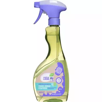 Средство с нашатырным спиртом и ароматом мяты для мытья стекол, зеркал и фарфора, 500 мл