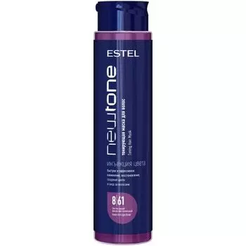 Тонирующая маска для волос CNT8/61 8/61 Светло-русый фиолетово-пепельный, 400 мл