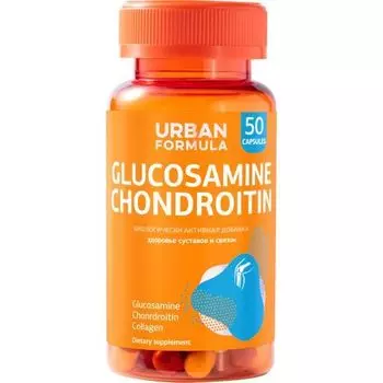 Urban Formula Glucosamine Chondroitin - Комплекс для суставов и связок «Glucosamine Chondroitin» 50 капсул