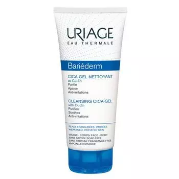 Uriage Bariederm - Очищающий цика-гель с Cu-Zn 200 мл