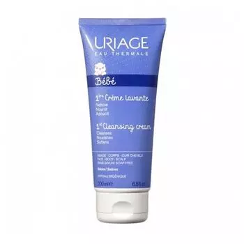 Uriage - Очищающий пенящийся крем для детей и новорожденных 200 мл