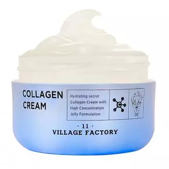 Village 11 Factory Collagen - Увлажняющий крем для лица с коллагеном 50 мл