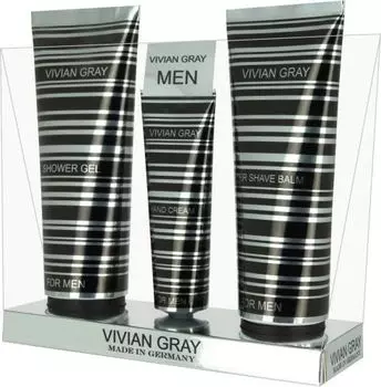 Vivian Gray &amp; Vivanel For Men - Набор мужской (бальзам после бритья 100 мл, гель для душа 100 мл, лосьон для рук 30 мл)