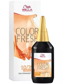 Wella Color Fresh - Оттеночная краска 10/39 яркий блонд золотистый сандре 75 мл