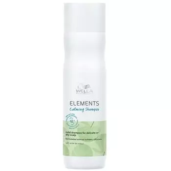 Wella Professionals Elements Bio Calming Shampoo - Успокаивающий мягкий шампунь для чувствительной или сухой кожи головы 250 мл
