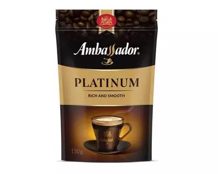 Кофе растворимый Ambassador Platinum, 150 г (Амбассадор)