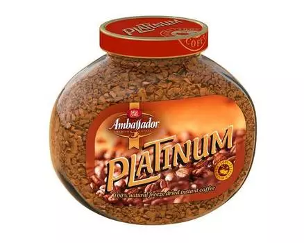 Кофе растворимый Ambassador Platinum, 95 г стеклянная банка (Амбассадор)
