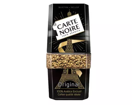 Кофе растворимый Carte Noire Original, 95 г стеклянная банка (Карт Нуар)