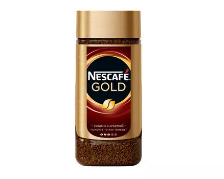 Кофе растворимый Nescafe Gold, 190 г стеклянная банка (Нескафе)