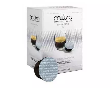 Кофе в капсулах Must Ristretto, 16 капсул для кофемашин Dolce Gusto (Маст)