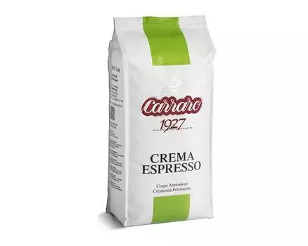 Кофе в зернах Carraro Crema Espresso, 1 кг (Карраро)