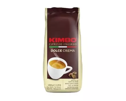 Кофе в зернах Kimbo Dolce Crema, 1 кг (Кимбо)