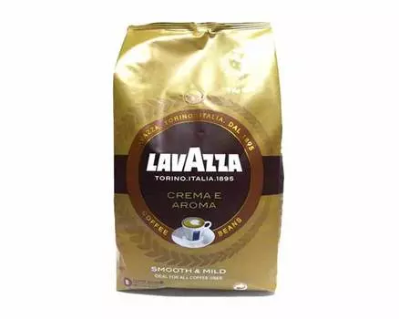Кофе в зернах LavAzza Crema e Aroma (EUR), 1 кг (Лавацца)