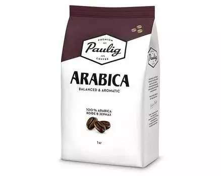 Кофе в зернах Paulig Arabica, 1 кг (Паулиг)