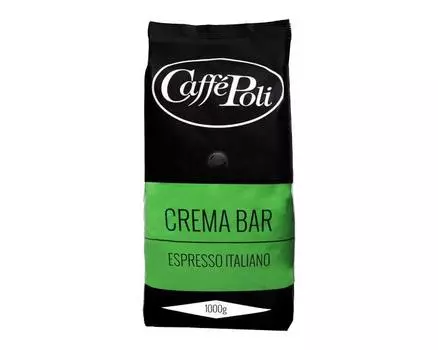Кофе в зернах Poli Crema Bar, 1 кг (Каффе Поли)