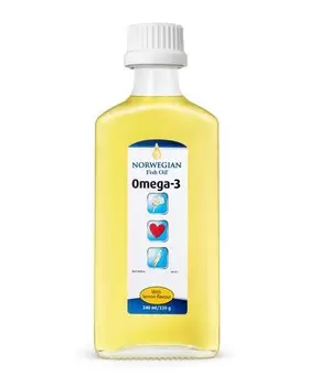 Биологически активная добавка «Омега-3 Со вкусом лимона», 240 мл Norwegian Fish Oil