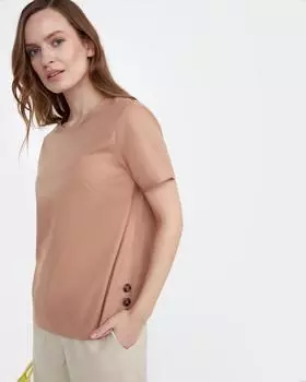 Блузка, р. 42, цвет бежевый