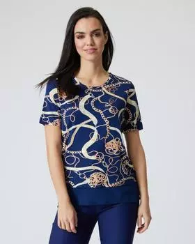 Блузка, р. 46, цвет морской