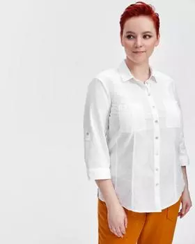 Блузка, р. 50, цвет белый