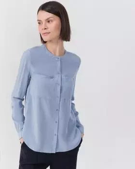 Блузка, р. 50, цвет голубой