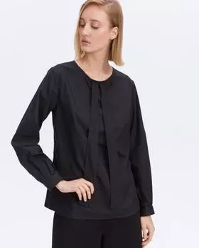 Блузка, р. 52, цвет черный