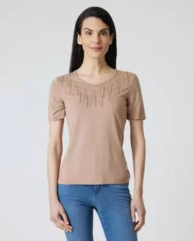 Блузка, р. 60, цвет нуга