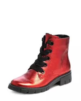 Ботинки, р. 40, цвет красный металлик