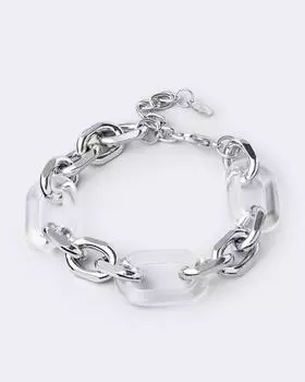 Браслет-цепь со звеньями из ювелирной смолы Selena