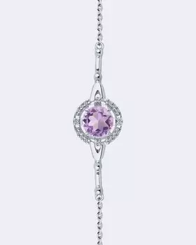 Браслет фантазийный с аметистом Diamant
