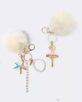 Брелоки с мехом, 2 шт. EdelZeit