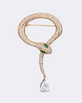 Брошь «Рептилия» Selena