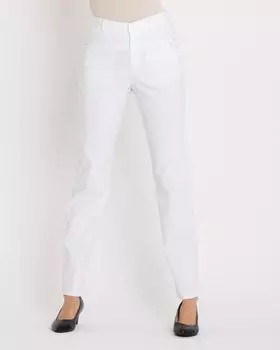 Брюки, р. 46, цвет белый