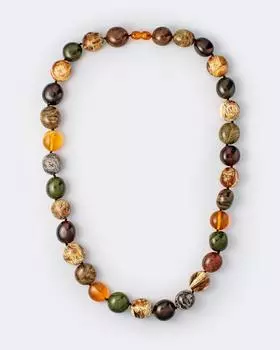 Бусы из янтаря разных цветов Ages of Amber