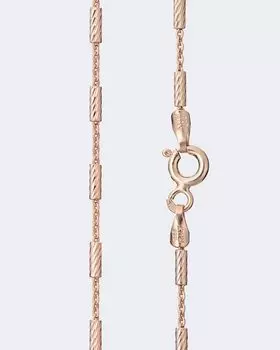 Цепь фантазийная с розовой позолотой