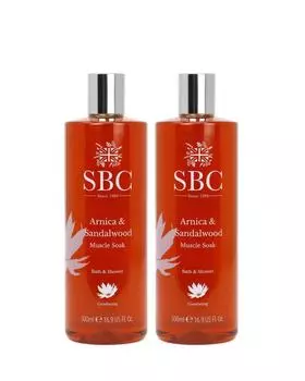Гель для ванны и душа с экстрактами цветов арники горной и сандалового дерева 500 мл, 2 шт. SBC