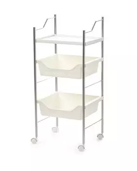 Этажерка прямоугольная на колесиках Clever