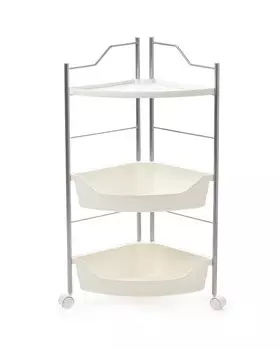 Этажерка угловая на колесиках Clever