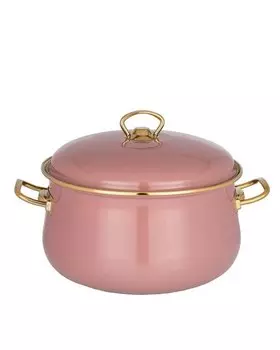 Кастрюля эмалированная с крышкой Deluxe, 3,7 л AGNESS Deluxe