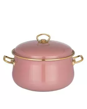 Кастрюля эмалированная с крышкой Deluxe, 5 л AGNESS Deluxe