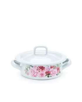 Кастрюля с крышкой 300 мл Metrot Цветы