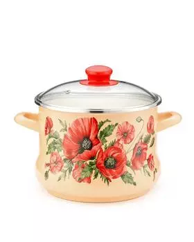 Кастрюля с крышкой 5 л Metrot Маки