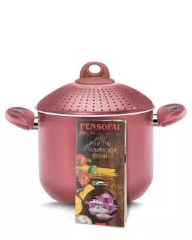 Кастрюля с крышкой-дуршлагом, 5 л Uniqum Pensofal Perla Rubino Giada