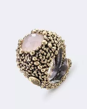 Кольцо Alveo с розовым кварцем Daniela De Marchi