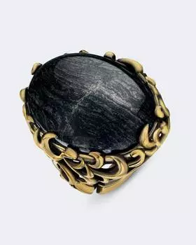 Кольцо «Феникс» с камнем «соколиный глаз» Fiore di Firenze Феникс