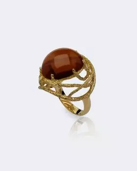 Кольцо крупное из коллекции «Опера» Sun Stone