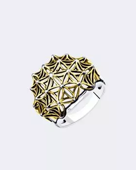 Кольцо позолоченное Sokolov