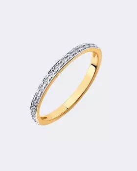 Кольцо с бриллиантовой дорожкой Diamant